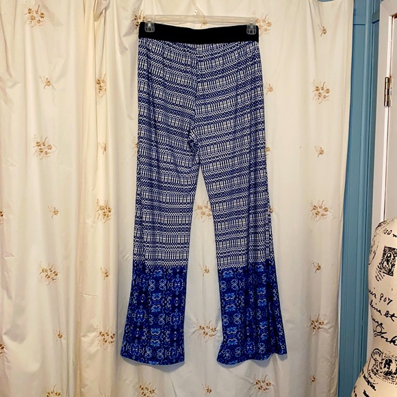 American Vintage Pants - Blue and white Palazzo pants